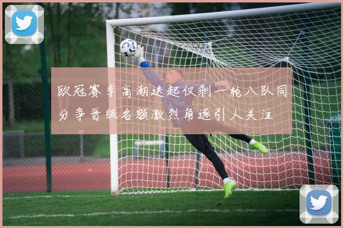 欧冠赛季高潮迭起仅剩一轮八队同分争晋级名额激烈角逐引人关注