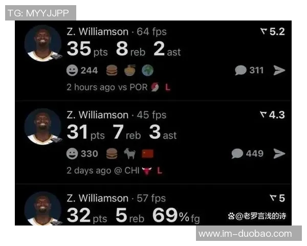 锡安重返巅峰状态连续三场比赛得分超过30分自2021年以来首次实现